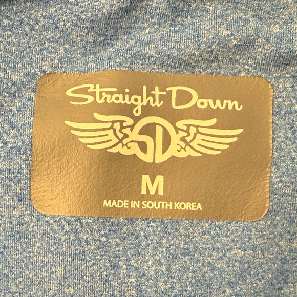 Straight Down Ballard Quarter Zip Royale Blue Pullover Men's Size Medium Golf - Picture 6 of 9